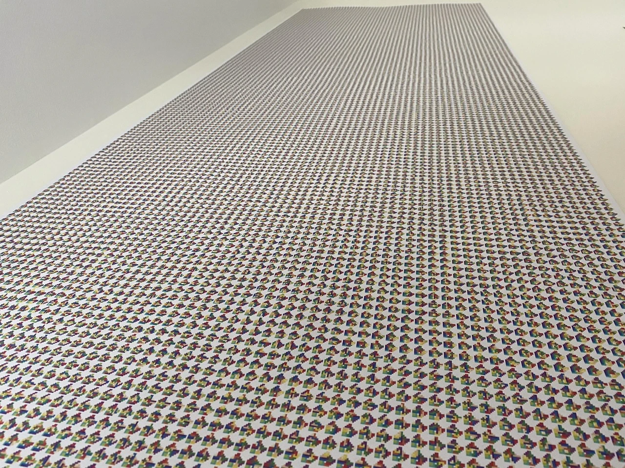 All solutions printed on a long roll of paper